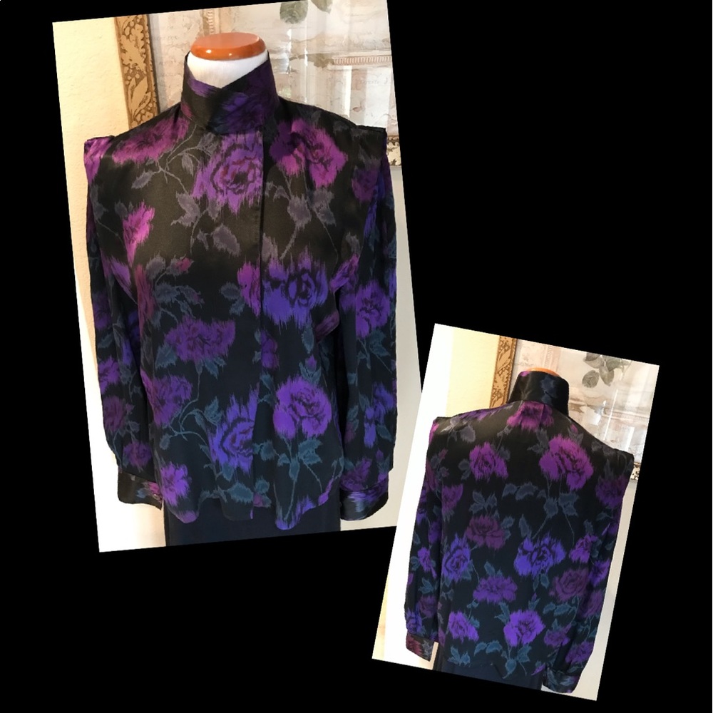 Krizia Italy Vintage (80s) Silk Blouse